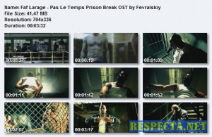Faf Larage - Pas Le Temps Prison Break OST DVDRip